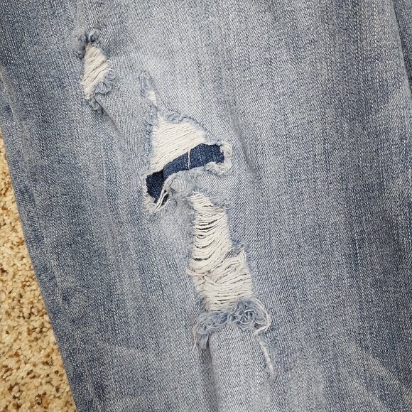 3091 Size 22 Maurices Upcycled Long Bell-Bottoms With Raw Hem. - Picture 4 of 9